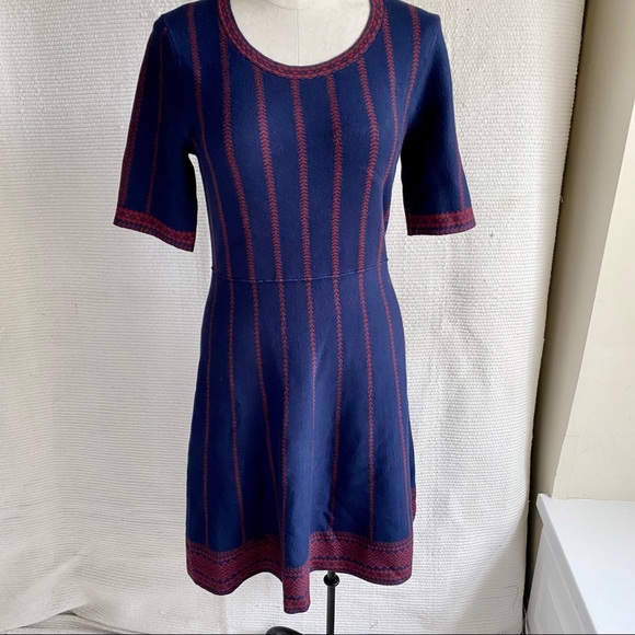 Stitchfix OS Sexy Sweater Dress Navy Blue - Picture 1 of 9